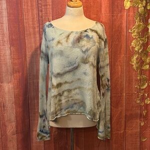 Anthropologie Moth Upcycled Tie-dye Sweater